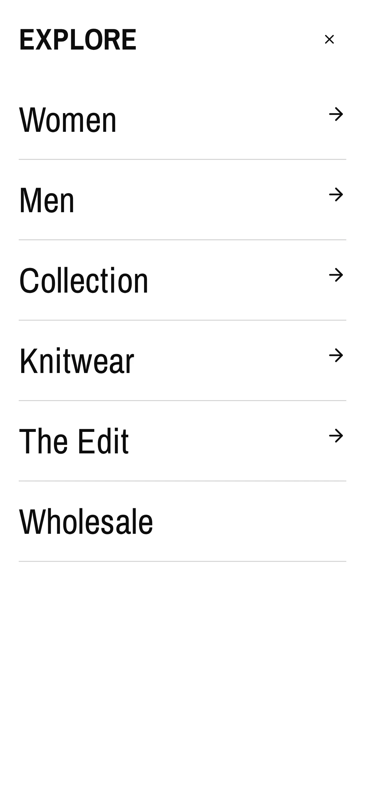 Tangent mobile navigation drawer open